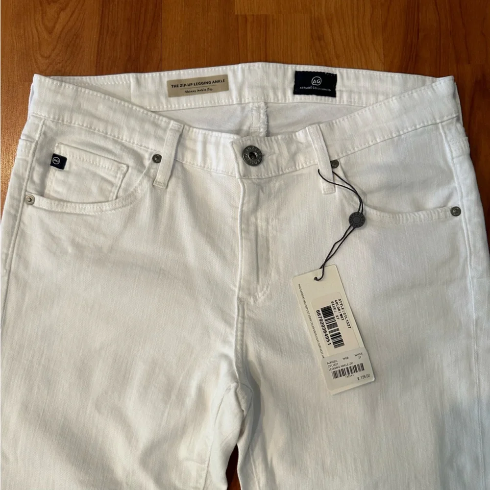 NWT AG jeans white ankle zip - Picture 5 of 9